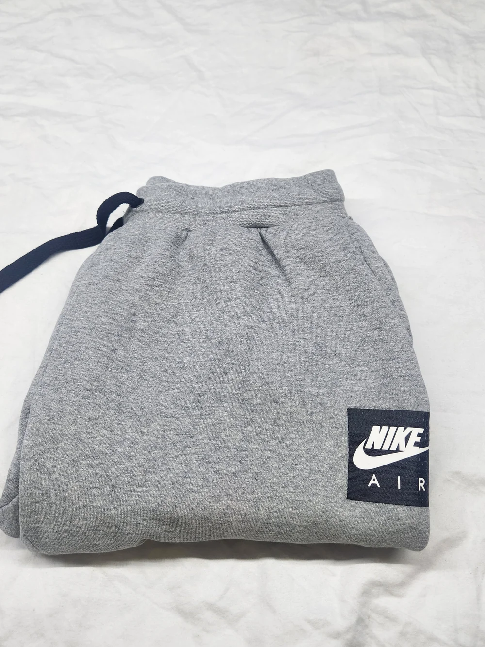 Nike Gray 'NIKE AIR' Logo Track Joggers